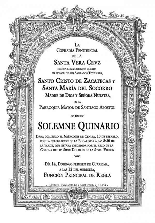 Actos y Cultos Cuaresma 2016 – Solemne Quinario
